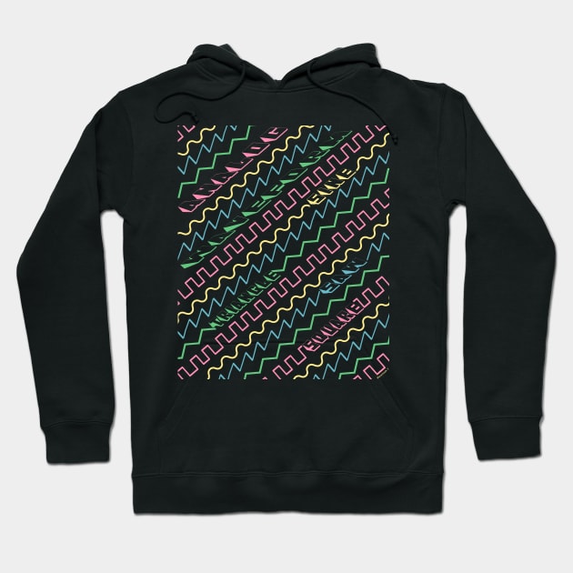 Synthesizer Waveform Hoodie by Mewzeek_T